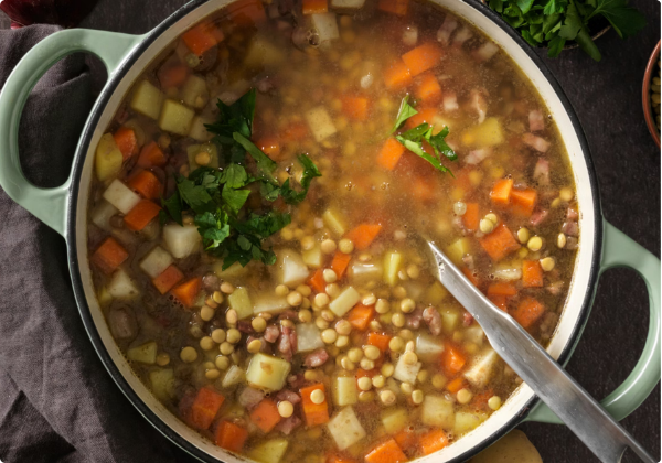 Soupe de lentilles