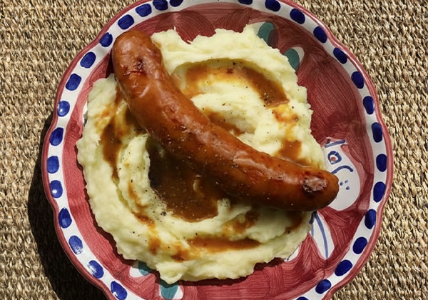 Saucisse au couteau purée