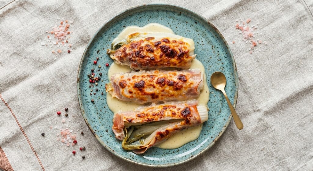 Gratinée d'endives au jambon blanc