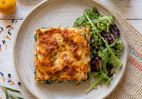 Lasagne traditionnelle de saumon et épinards