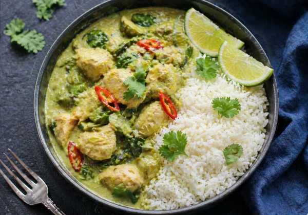Curry vert de poisson