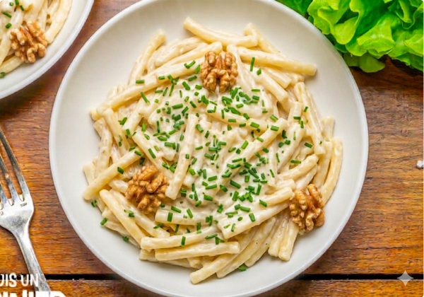 Macaroni alle noci, colin et noix