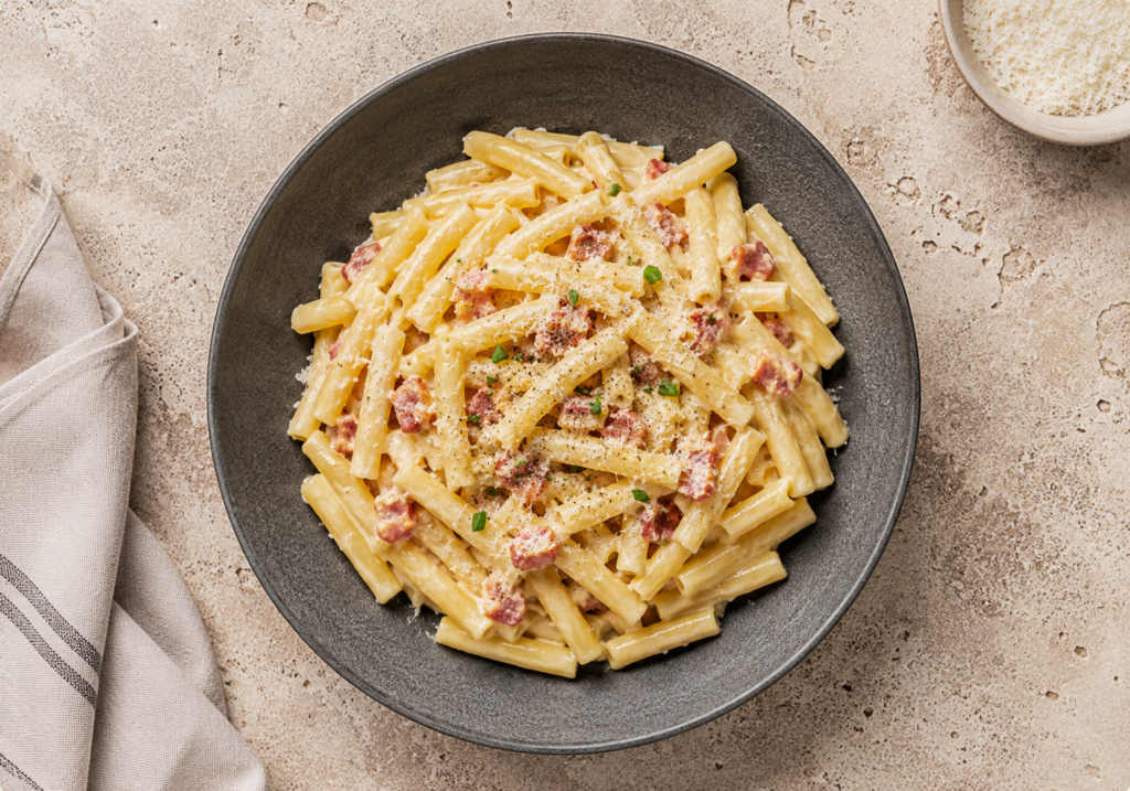 Macaroni facon carbonara